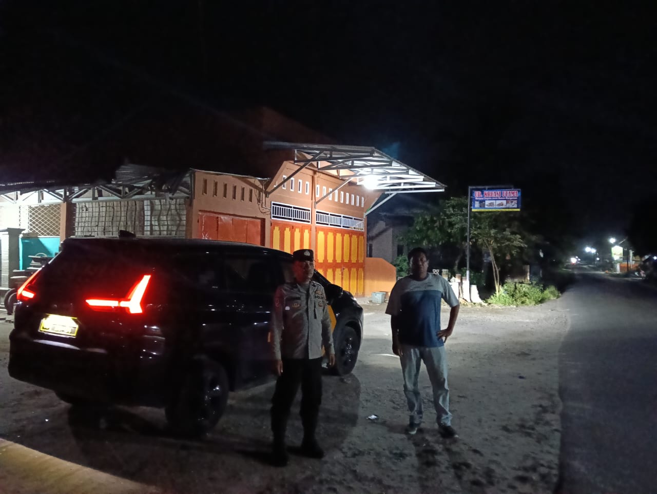 Polsek Lima Puluh Patroli Malam, Jaga Kondusifitas Wilayah