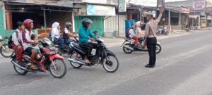 Sat Lantas Polres Batu Bara Jaga Kelancaran Lalu Lintas, Himbau Keselamatan Pengendara