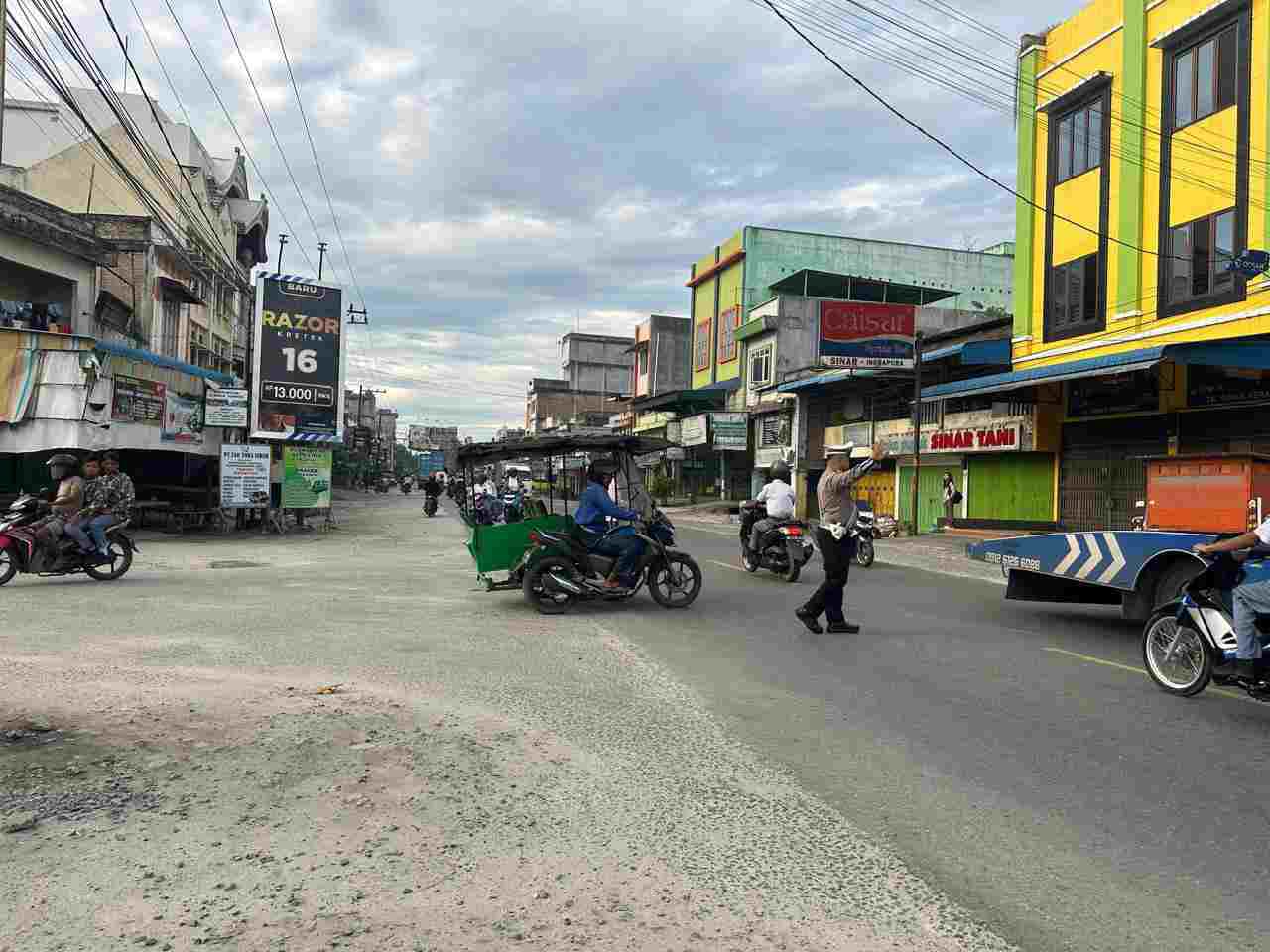 Sat Lantas Polres Batu Bara Jaga Kelancaran Lalu Lintas, Himbau Keselamatan Pengendara