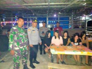 Razia Gabungan Polsek Indrapura dan Forkopinca Ciptakan Kamtibmas Kondusif