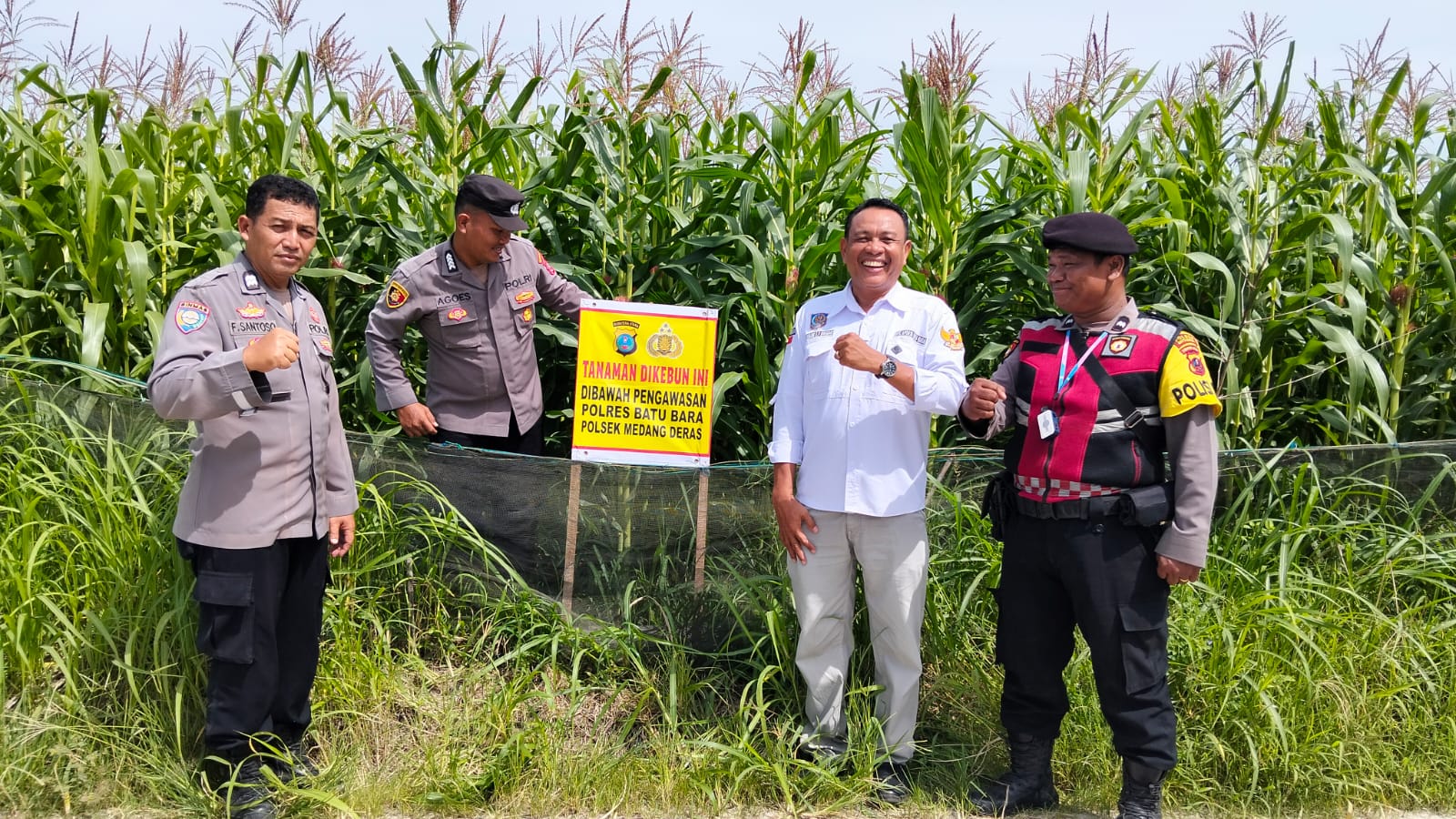Polsek Medang Deras Dukung Ketahanan Pangan Melalui Program Cooling System