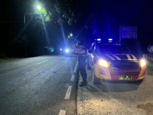 Patroli Blue Light Polres Batu Bara Amankan Simpang Limau Manis
