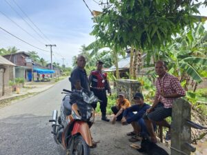 Kanit Samapta Polsek Medang Deras Sosialisasikan Pencegahan Kejahatan Jalanan dan Geng Motor