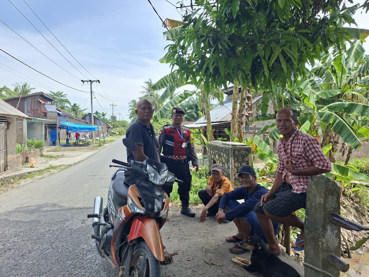 Kanit Samapta Polsek Medang Deras Sosialisasikan Pencegahan Kejahatan Jalanan dan Geng Motor