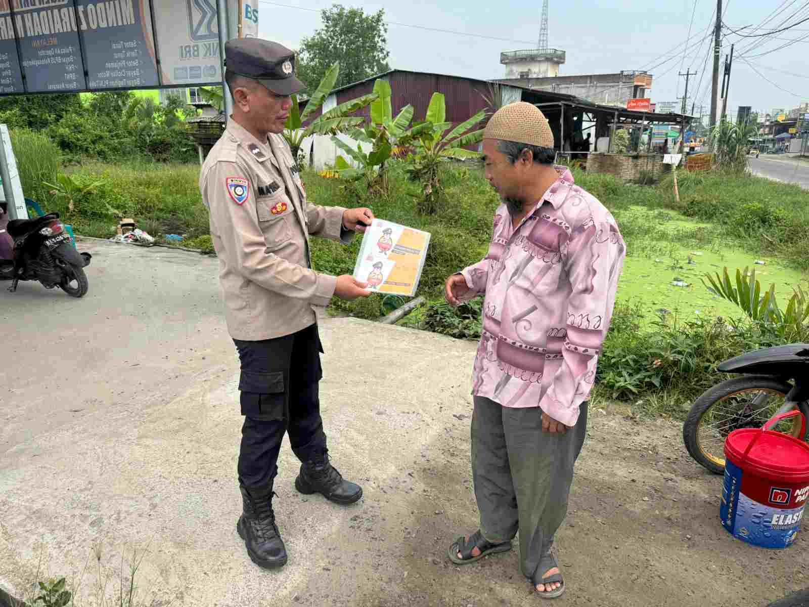 Sosialisasi Call Center 110 Polri di Kecamatan Tanjung Tiram
