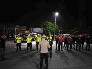 Patroli Gabungan Polres Batu Bara Jaga Keamanan Malam Hari