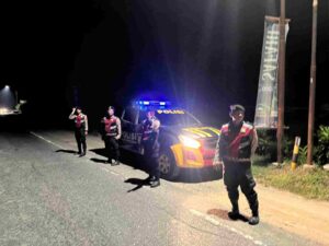 Patroli Presisi Blue Light Polres Batu Bara, Jaga Keamanan Jalinsum Lima Puluh