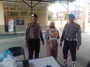 Sat Samapta Polres Batu Bara Sosialisasikan Layanan Polri 110, Sambut HUT Bhayangkara ke-79