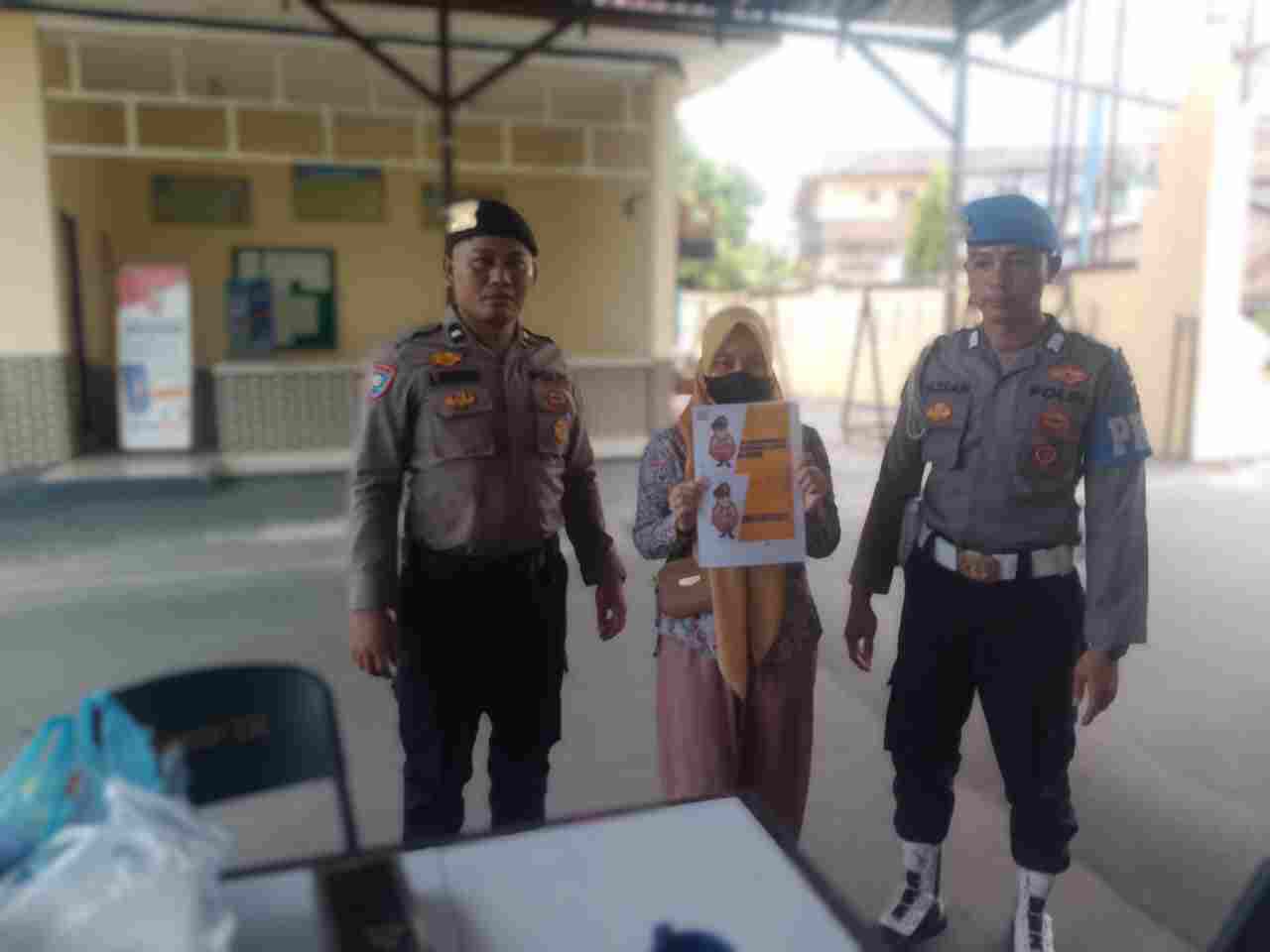 Sat Samapta Polres Batu Bara Sosialisasikan Layanan Polri 110, Sambut HUT Bhayangkara ke-79