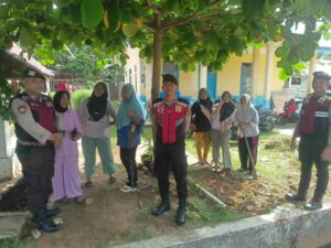 Sat Samapta Polres Batu Bara Lakukan Cooling System, Himbau Waspada Kejahatan di Desa Mangkai Baru