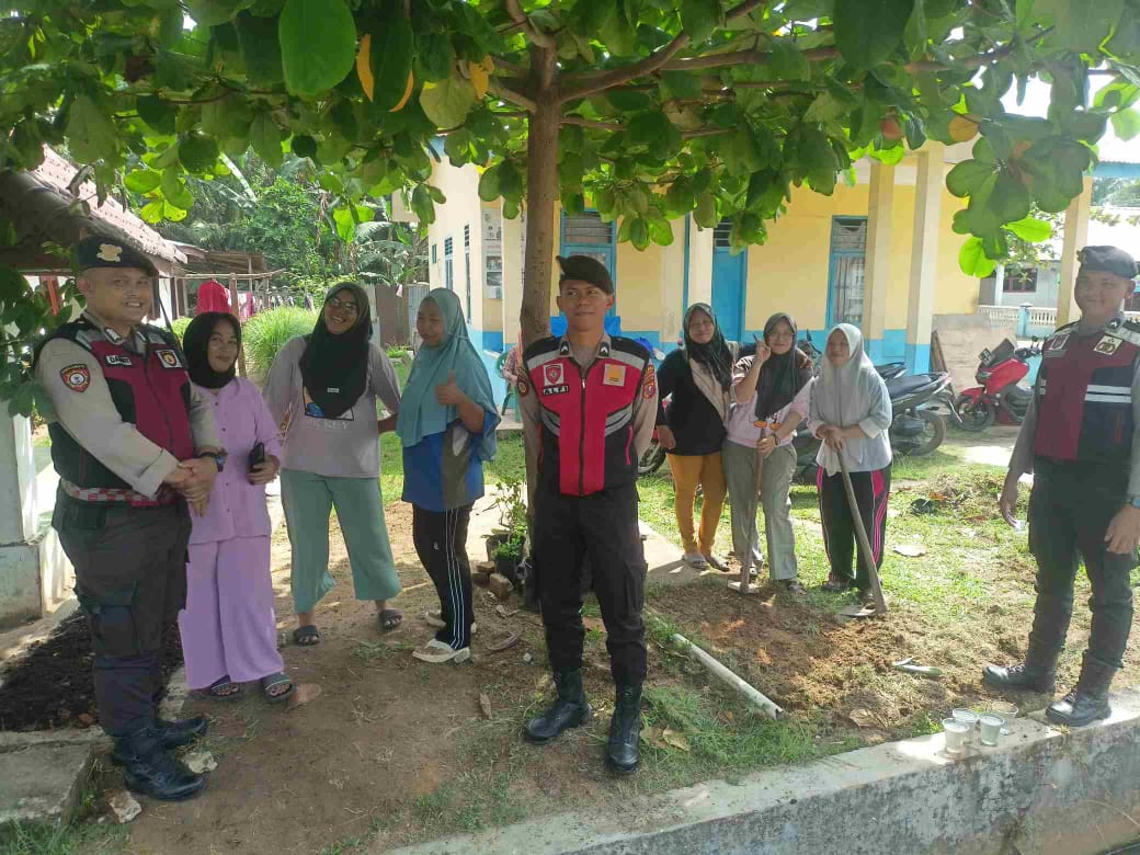 Sat Samapta Polres Batu Bara Lakukan Cooling System, Himbau Waspada Kejahatan di Desa Mangkai Baru