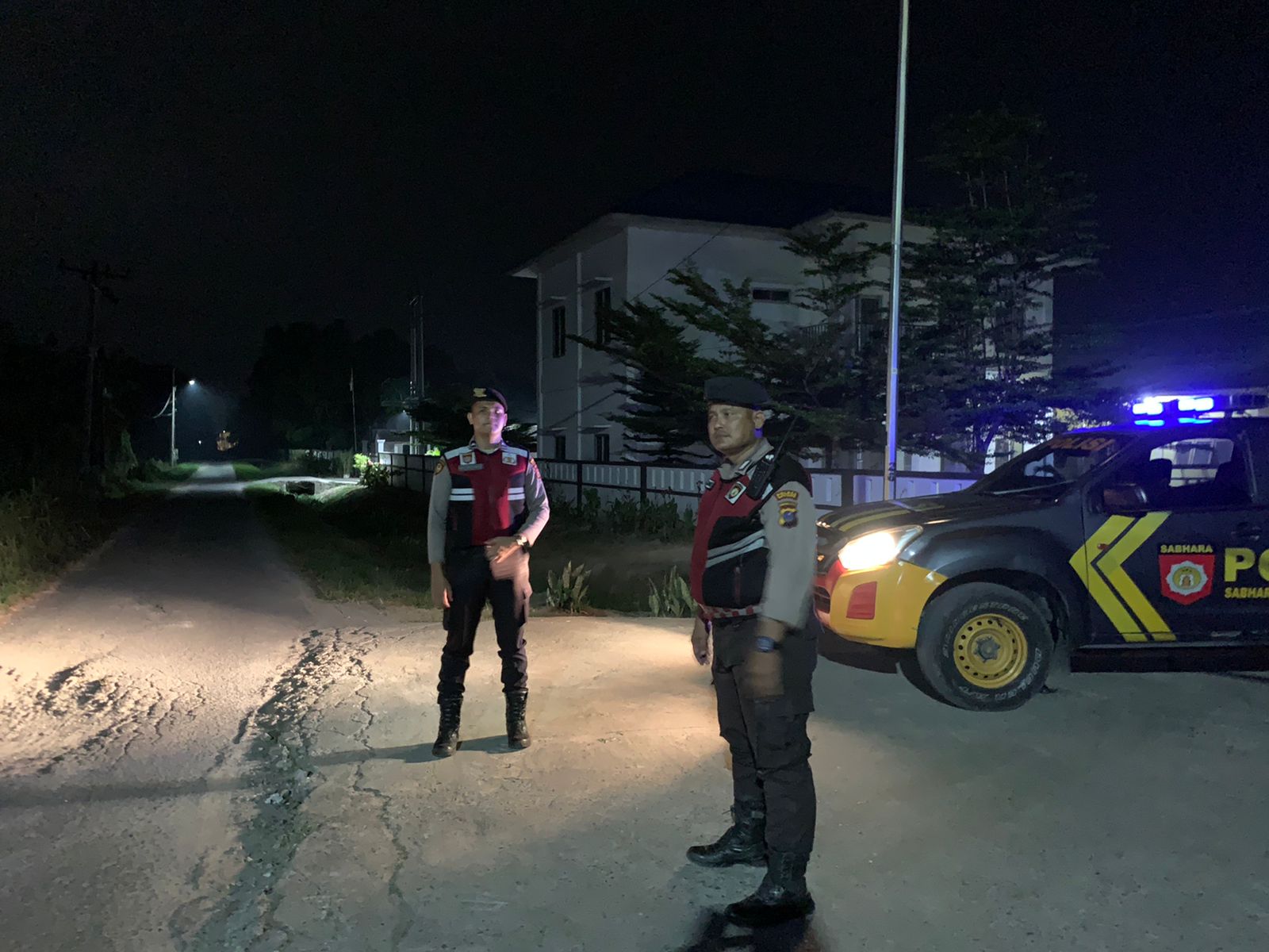 Patroli Blue Light Polres Batu Bara Jaga Keamanan Malam Hari