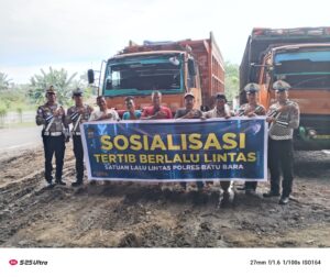 Satlantas Polres Batu Bara Sosialisasikan Tertib Berlalu Lintas