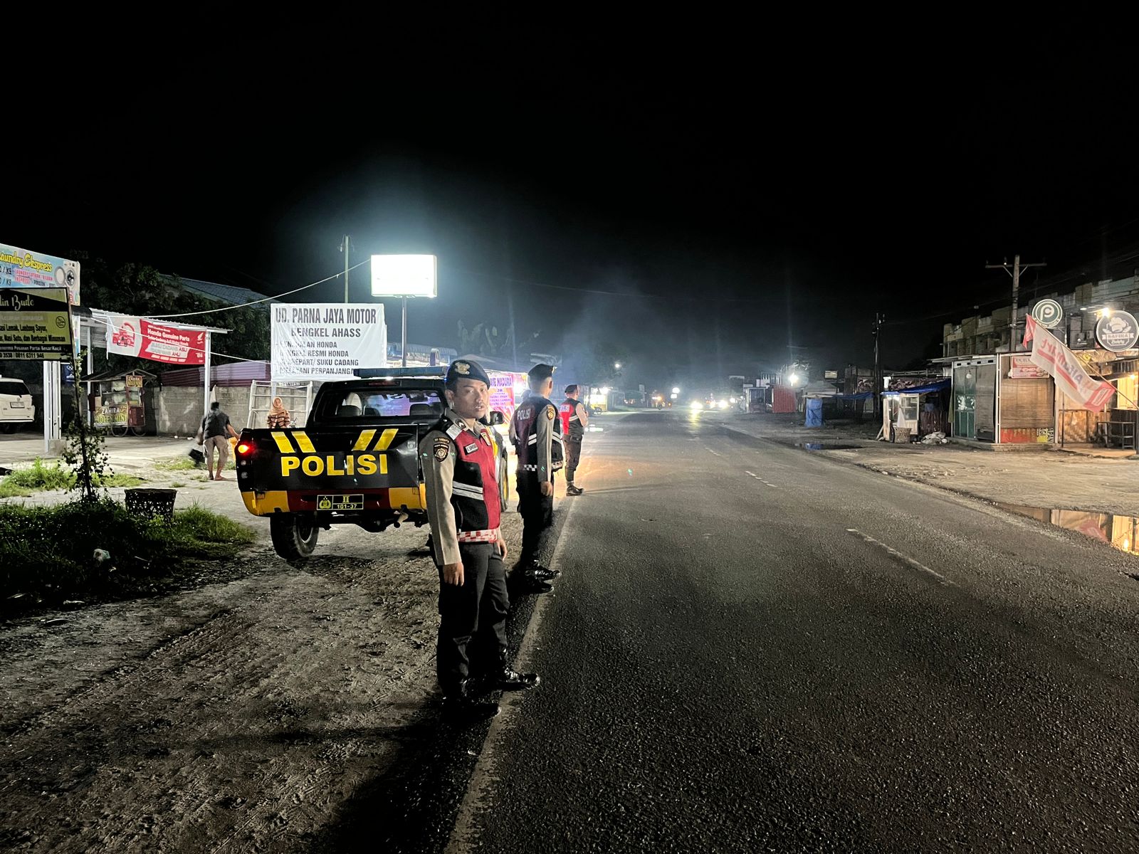 Patroli Presisi Roda Empat Polres Batu Bara Jaga Keamanan Jalinsum Indrapura