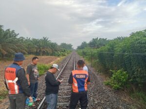 Penemuan Mayat Terlindas Kereta Api di Desa Karang Baru, Batu Bara