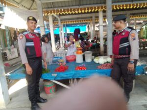 Sat Samapta Polres Batu Bara Lakukan Cooling System dan Himbauan Kamtibmas di Pasar Limapuluh