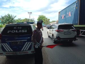 Patroli Kibas Bendera Sat Lantas Polres Batu Bara Tingkatkan Keamanan dan Kelancaran Lalu Lintas