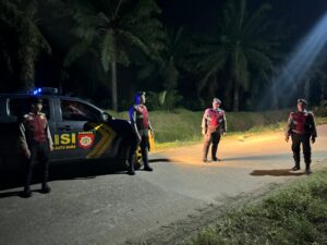 Polres Batu Bara Gelar Patroli Blue Light di Sekitar RSUD, Cegah Kejahatan Dini Hari