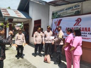 Kapolres Batu Bara Anjangsana dan Salurkan Bantuan Sosial dalam Rangka HUT Bhayangkara ke-79