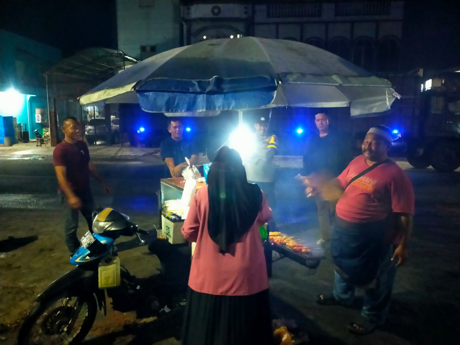 Cegah Balap Liar dan Begal, Polsek Indrapura Laksanakan Patroli Malam di Titik Rawan