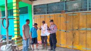 Polsek Medang Deras Sosialisasikan Call Center 110 di Lingkungan I Kelurahan Pangkalan Dodek