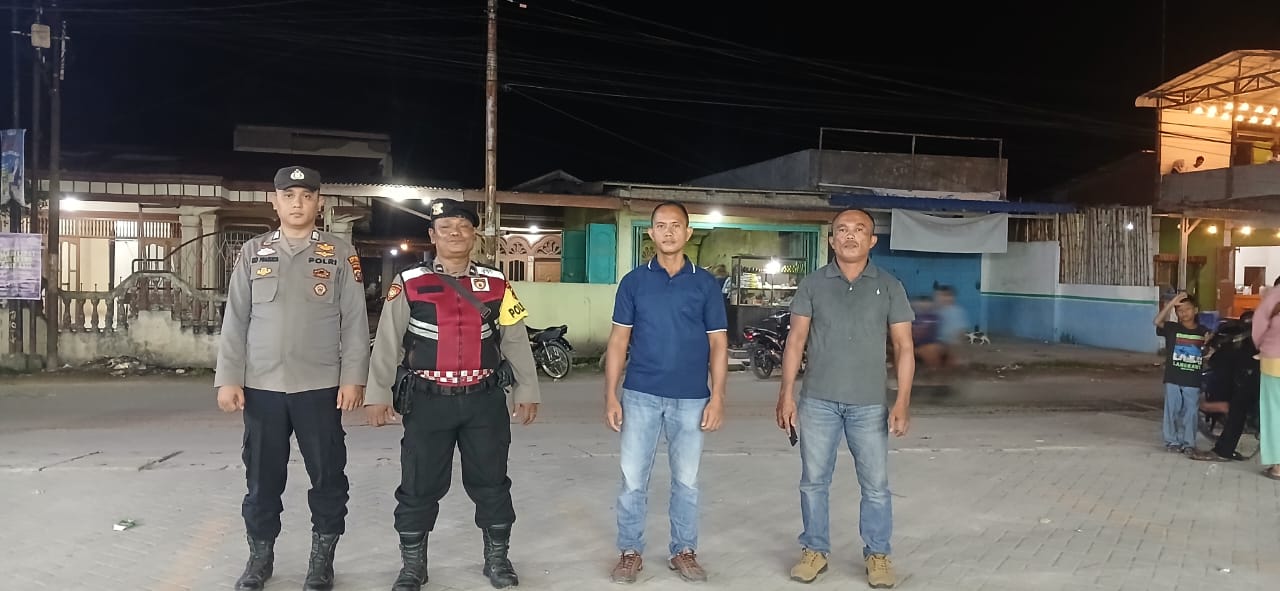 Polsek Medang Deras Gelar Patroli Malam, Cegah Kejahatan dan Gangguan Kamtibmas