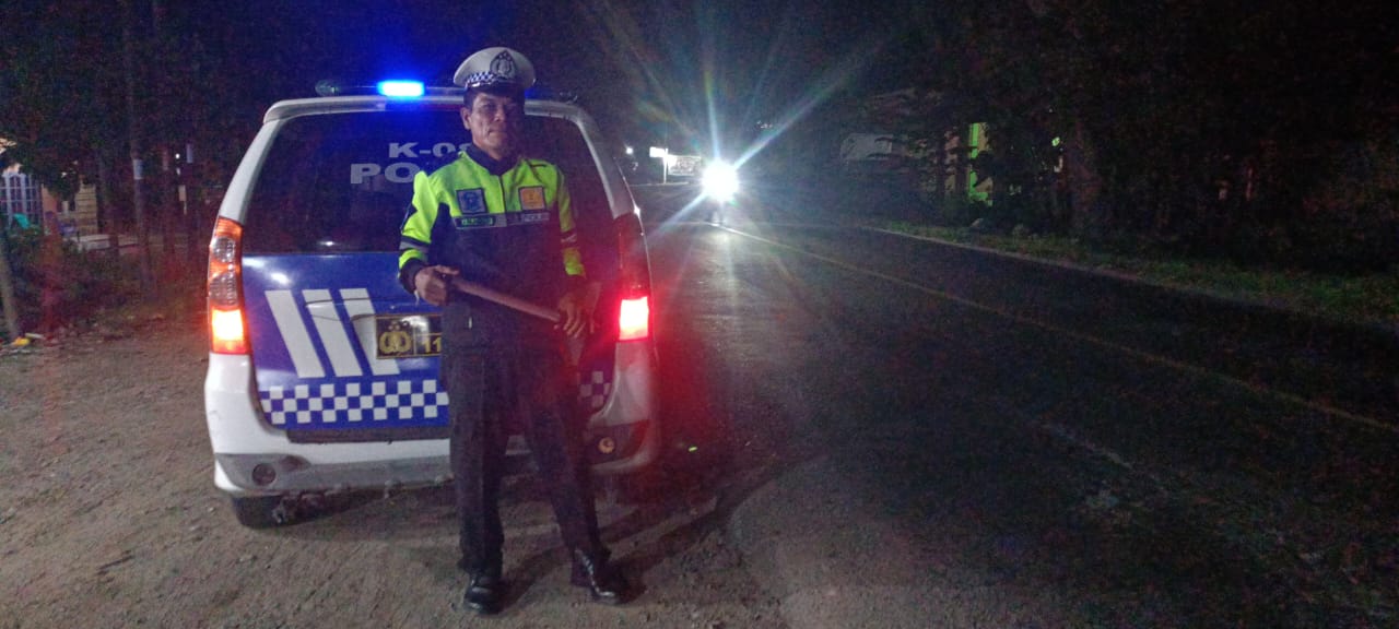 Satlantas Polres Batu Bara Gelar Patroli Blue Light, Antisipasi Macet dan Laka Lantas