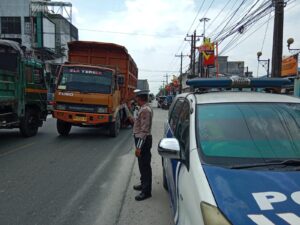 Patroli Kibas Bendera Satlantas Polres Batu Bara Jaga Kamtibmas dan Kelancaran Lalu Lintas