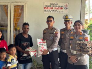 Satlantas Polres Batu Bara Rayakan Hari Bhayangkara ke-79 dengan Kunjungan ke Panti Asuhan