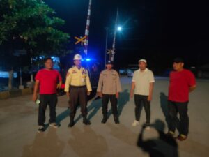 Polsek Medang Deras Patroli Malam, Cegah Kejahatan dan Jaga Kondusifitas Kamtibmas