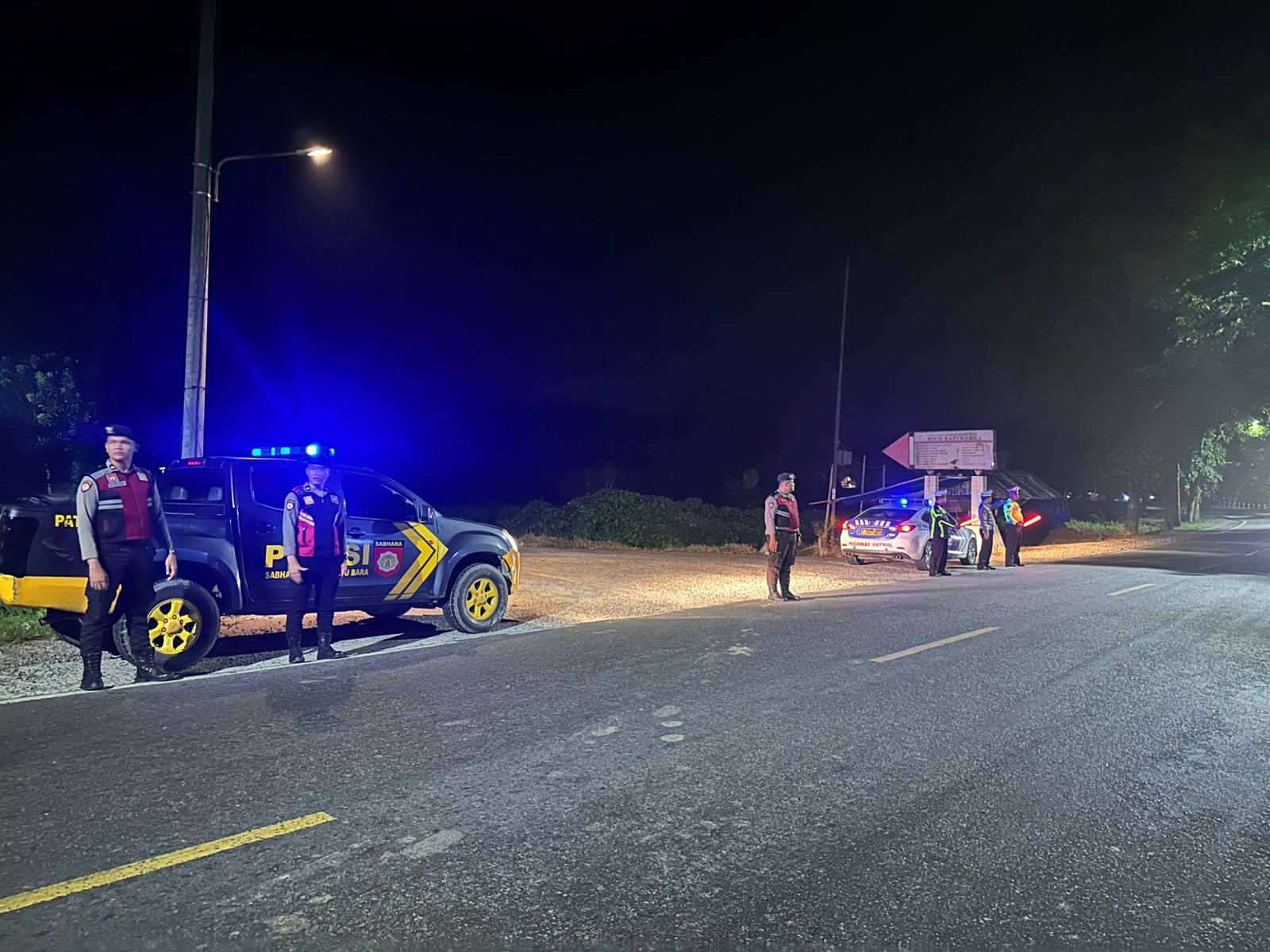 Sat Samapta Polres Batu Bara Patroli Malam, Jaga Keamanan dan Ketertiban di Batu Bara