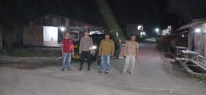 Polsek Medang Deras Patroli Malam, Cegah Kejahatan dan Jaga Kondusifitas