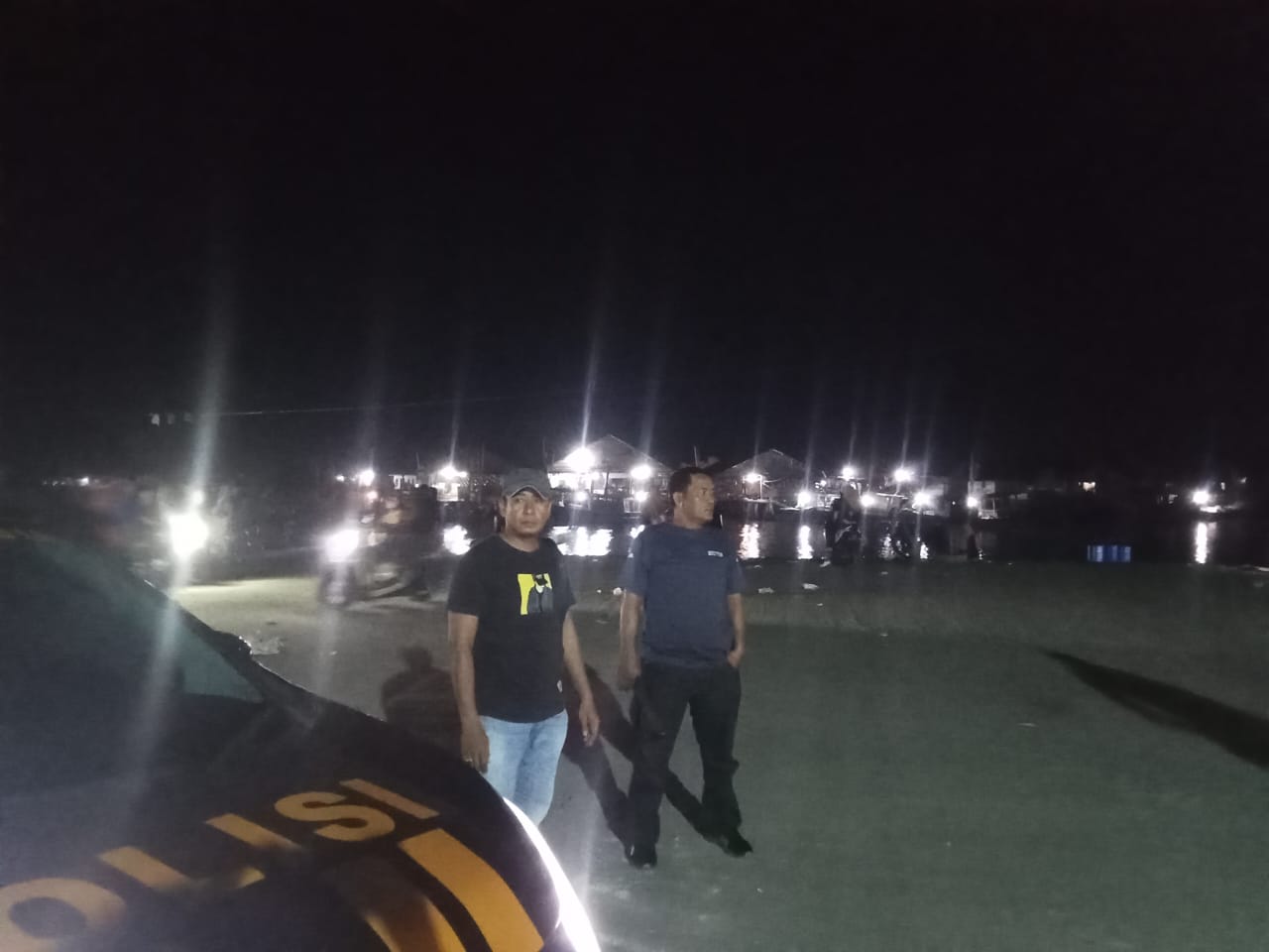 Polsek Labuhan Ruku Patroli Malam, Jaga Keamanan di Tanjung Tiram