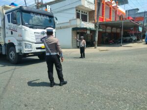 Sat Lantas Polres Batu Bara Lancarkan Arus Lalu Lintas di Sejumlah Titik Rawan