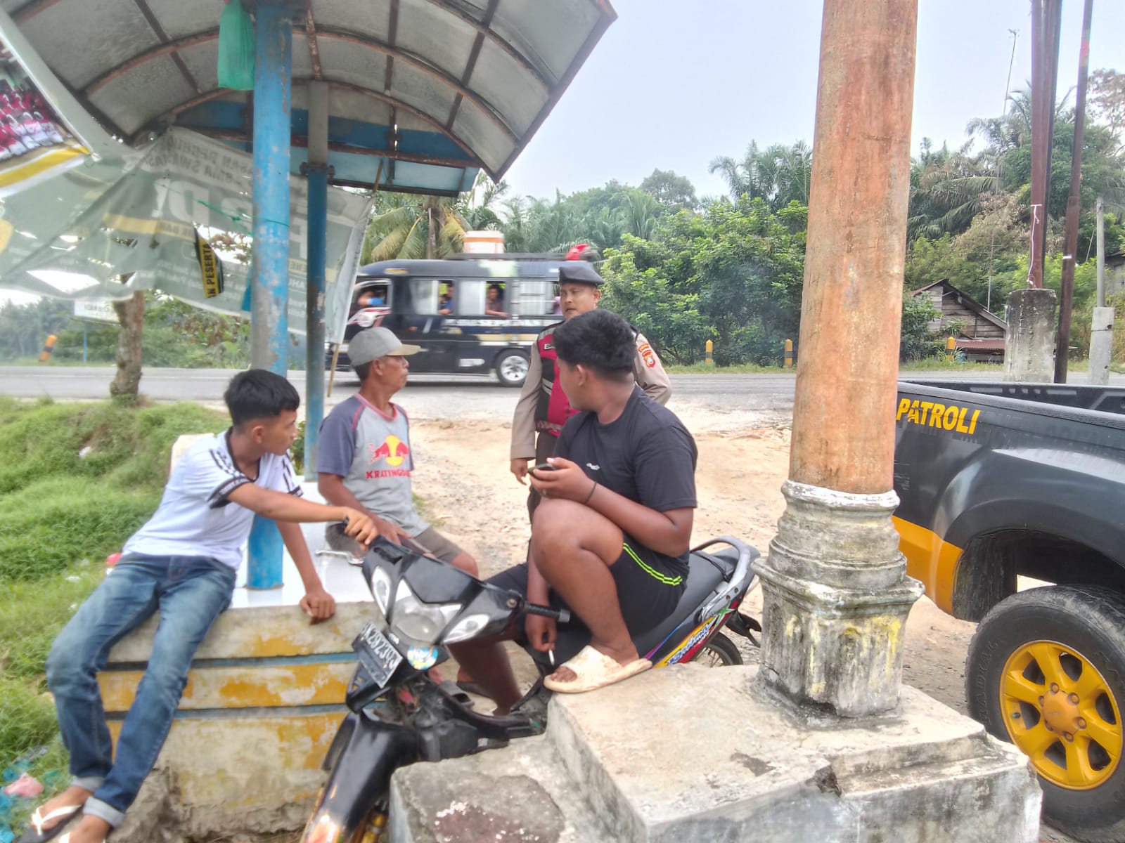 Sat Samapta Polres Batu Bara Jalin Silaturahmi dan Sampaikan Pesan Kamtibmas
