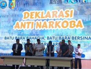 Polres Batu Bara Gelar Deklarasi Anti Narkotika dalam Rangka Hari Anti Narkotika Internasional 2025