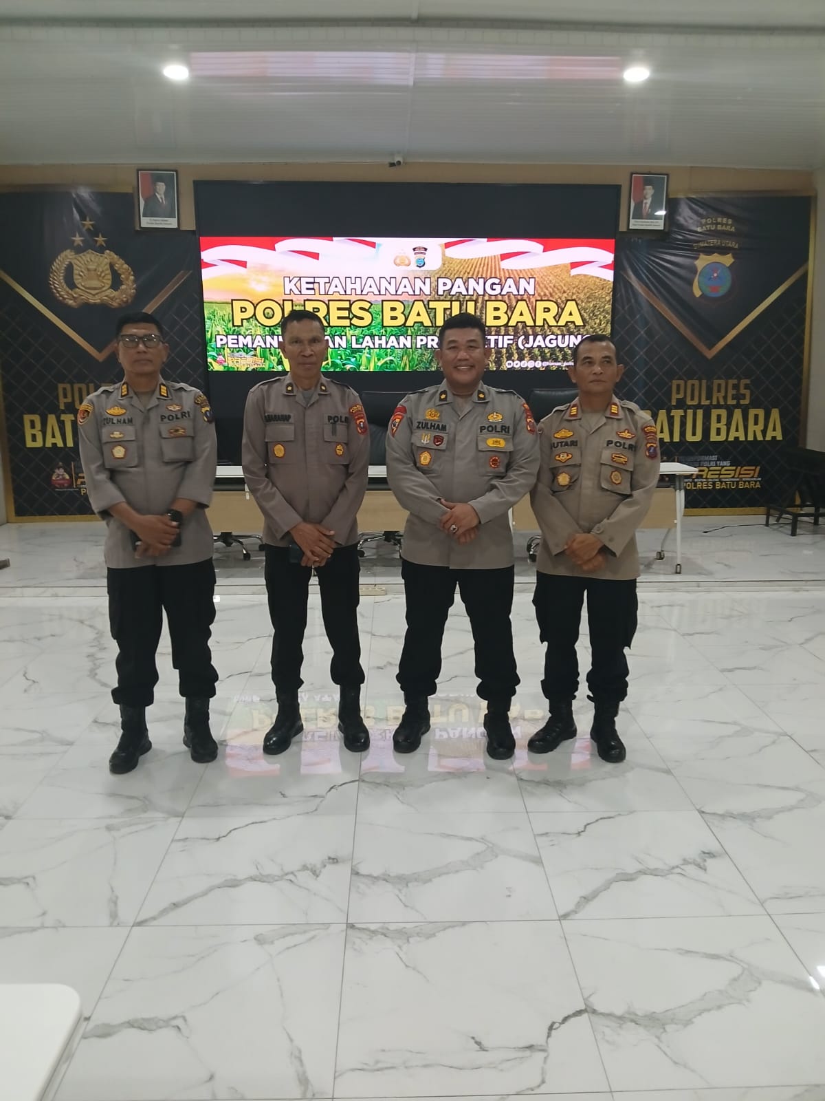 Ketahanan Pangan Program “Satu Desa Satu Polisi Satu Hektare” Polres Batu Bara