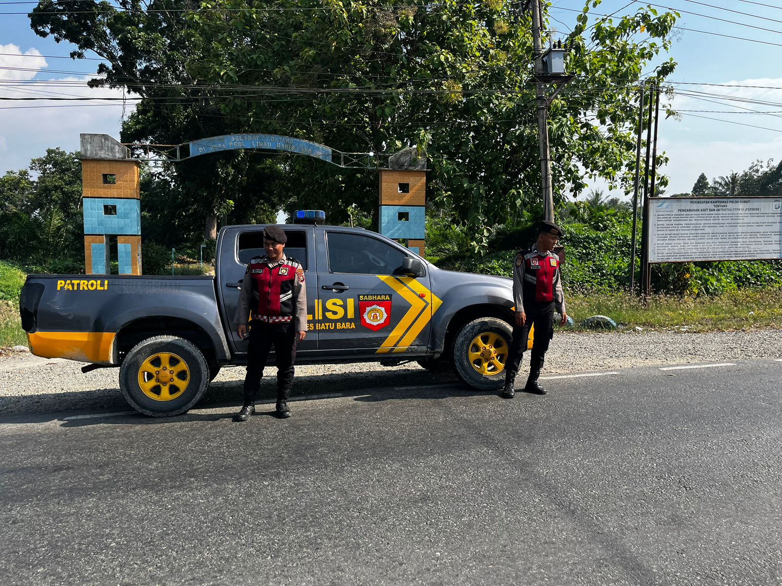 Patroli Presisi Roda Empat Polres Batu Bara Jaga Keamanan Jalinsum Lima Puluh
