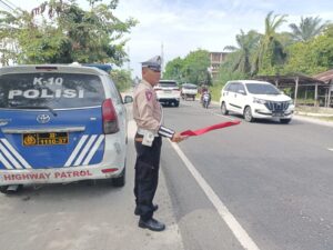 Sat Lantas Polres Batu Bara Patroli Kibas Bendera: Menjaga Keamanan dan Kelancaran Arus Lalu Lintas