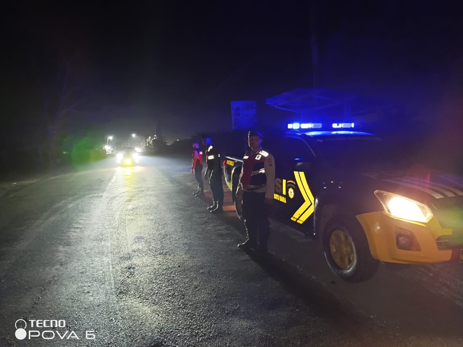 Patroli Presisi Polres Batu Bara Amankan Jalinsum Lima Puluh