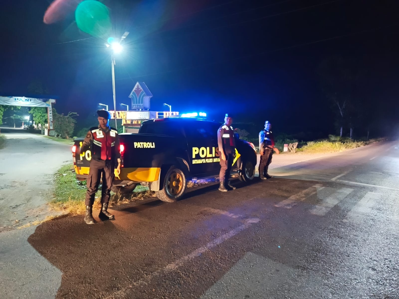 Patroli Presisi Roda-4 Polres Batu Bara Jaga Kamtibmas di Jalinsum