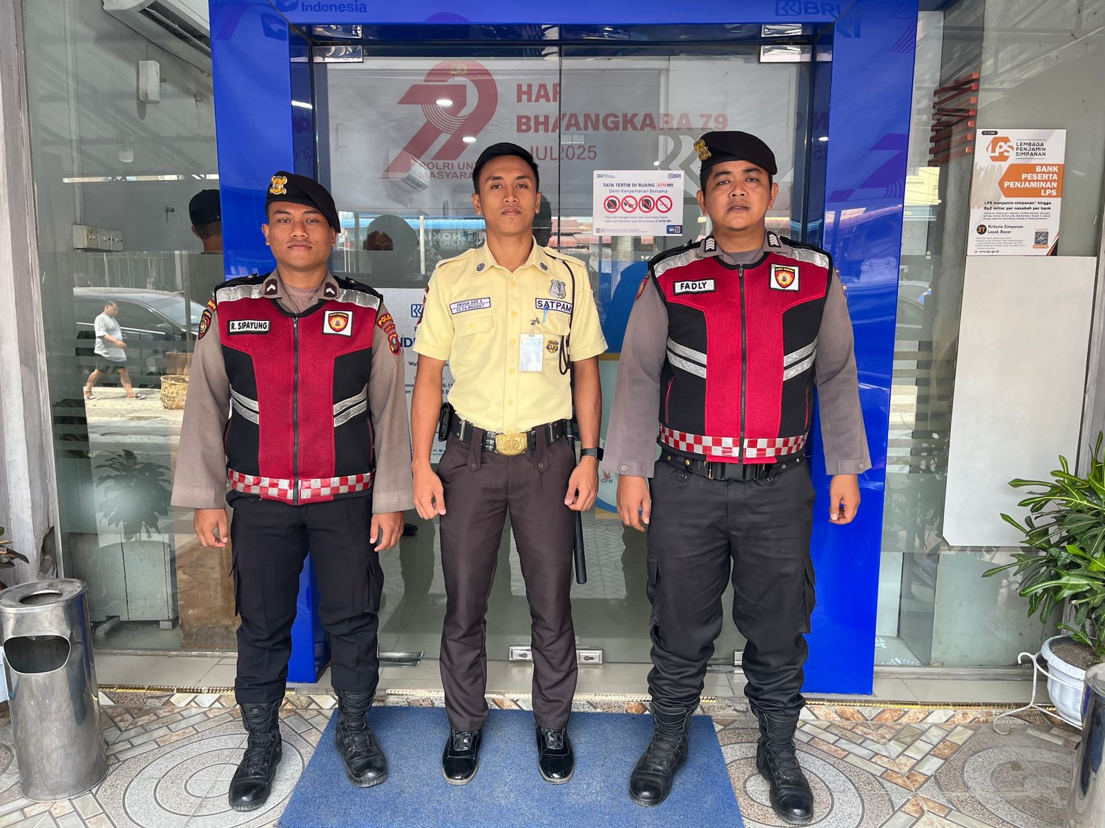 Patroli Presisi Polres Batu Bara Amankan Sekitar Perbankan di Indrapura