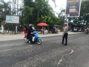 Satlantas Polres Batu Bara Atur Lalu Lintas di Titik Rawan, Kamseltibcarlantas Kondusif
