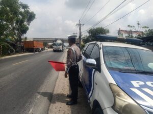 Patroli Kibas Bendera Satlantas Polres Batu Bara Jaga Kamtibmas dan Keselamatan Lalu Lintas
