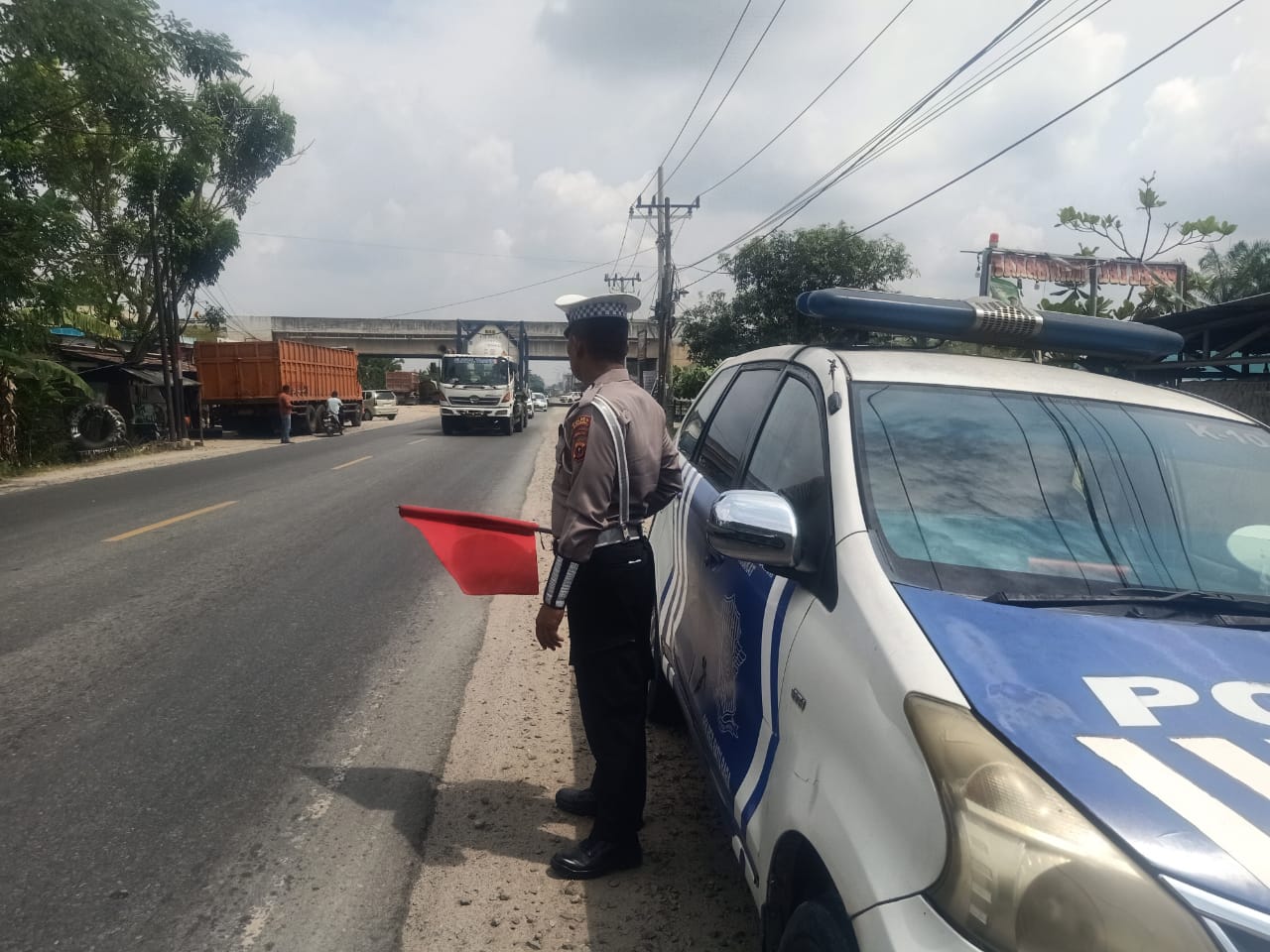 Patroli Kibas Bendera Satlantas Polres Batu Bara Jaga Kamtibmas dan Keselamatan Lalu Lintas