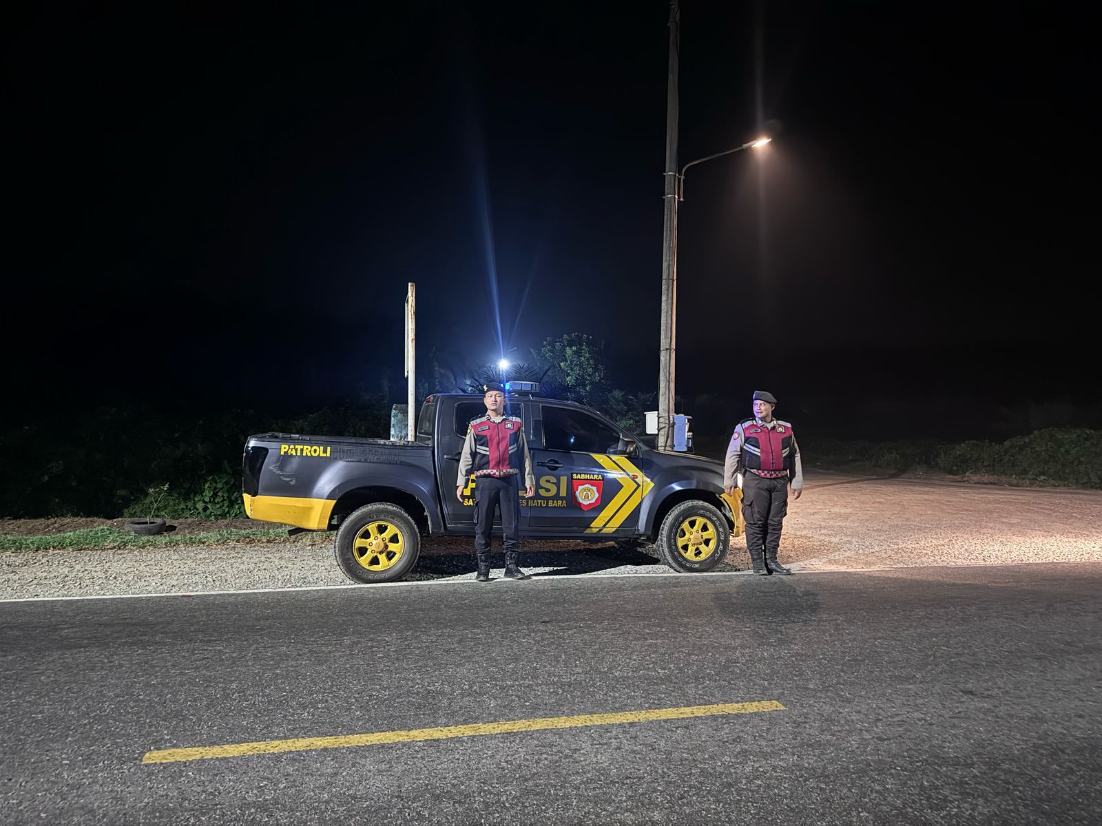 Patroli Presisi Polres Batu Bara Jaga Keamanan Jalinsum