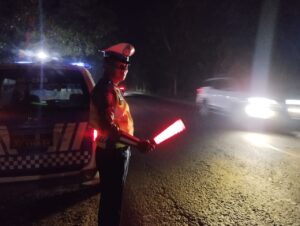 Patroli Blue Light Polres Batu Bara Tingkatkan Kamseltibcarlantas di Wilayah Rawan