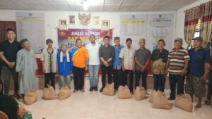 Jumat Berkah: Sat Reskrim Polres Batu Bara Salurkan Bantuan Sembako di Desa Bangun Sari