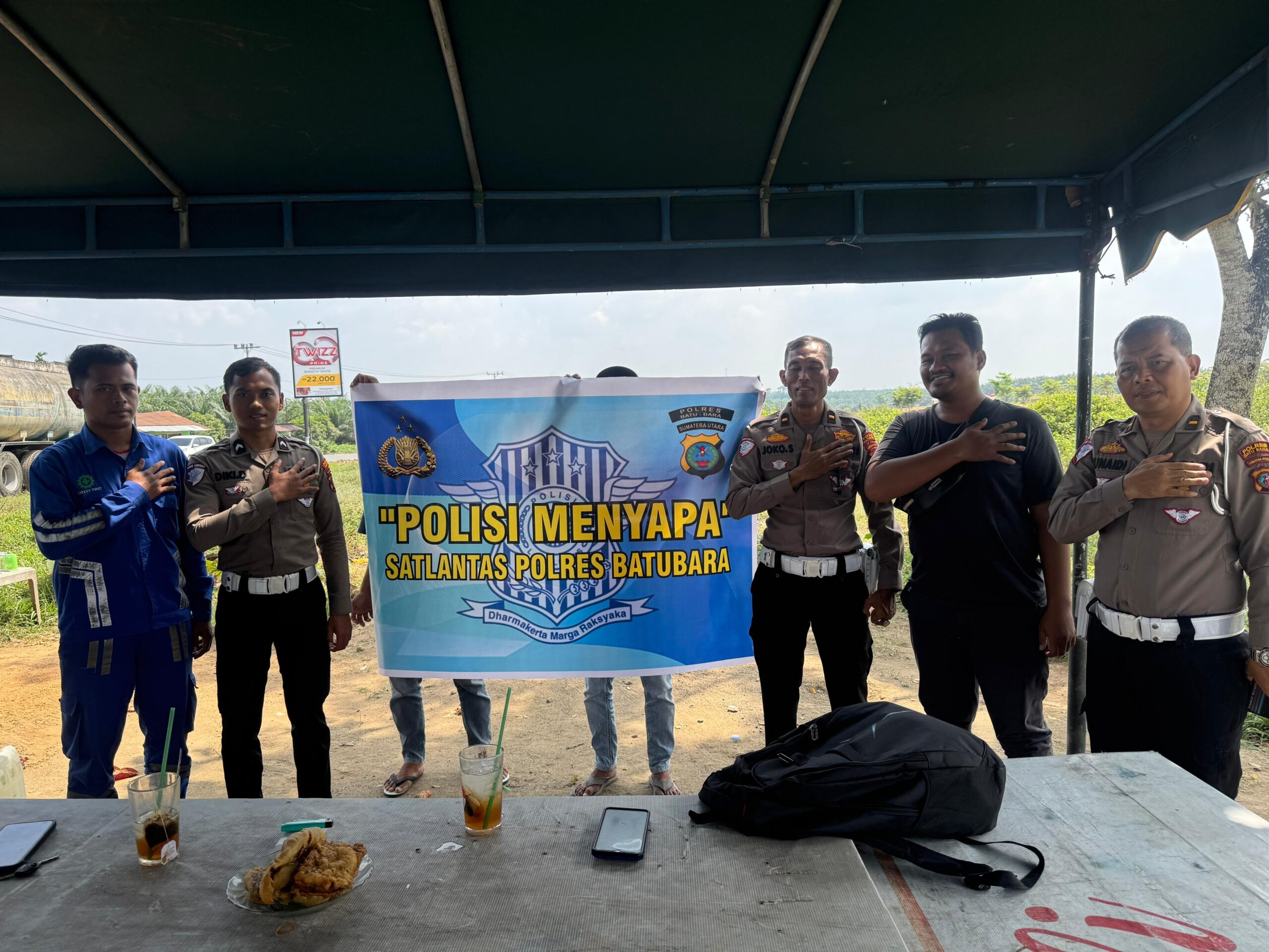Ngopi Bareng: Satlantas Polres Batu Bara Jalin Keakraban dan Sosialisasikan Keselamatan Berlalu Lintas