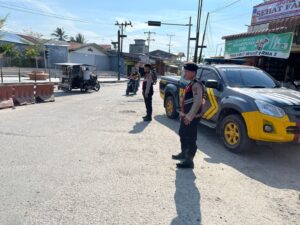 Patroli Presisi Polres Batu Bara Jaga Keamanan Simpang Empat Tanjung Tiram